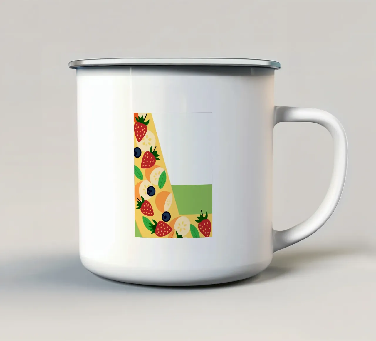 Frutta fresca alla fragola tazza in smalto da OFFICIAL FRUIT & VEGETABLES