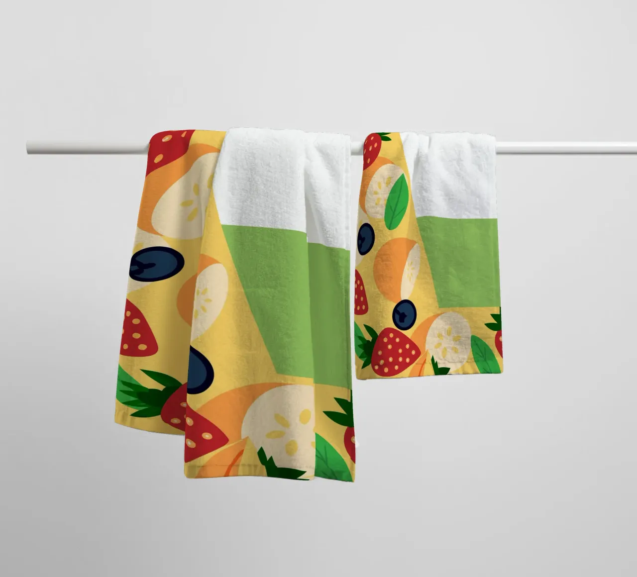 Frutta fresca alla fragola asciugamano da bagno da OFFICIAL FRUIT & VEGETABLES