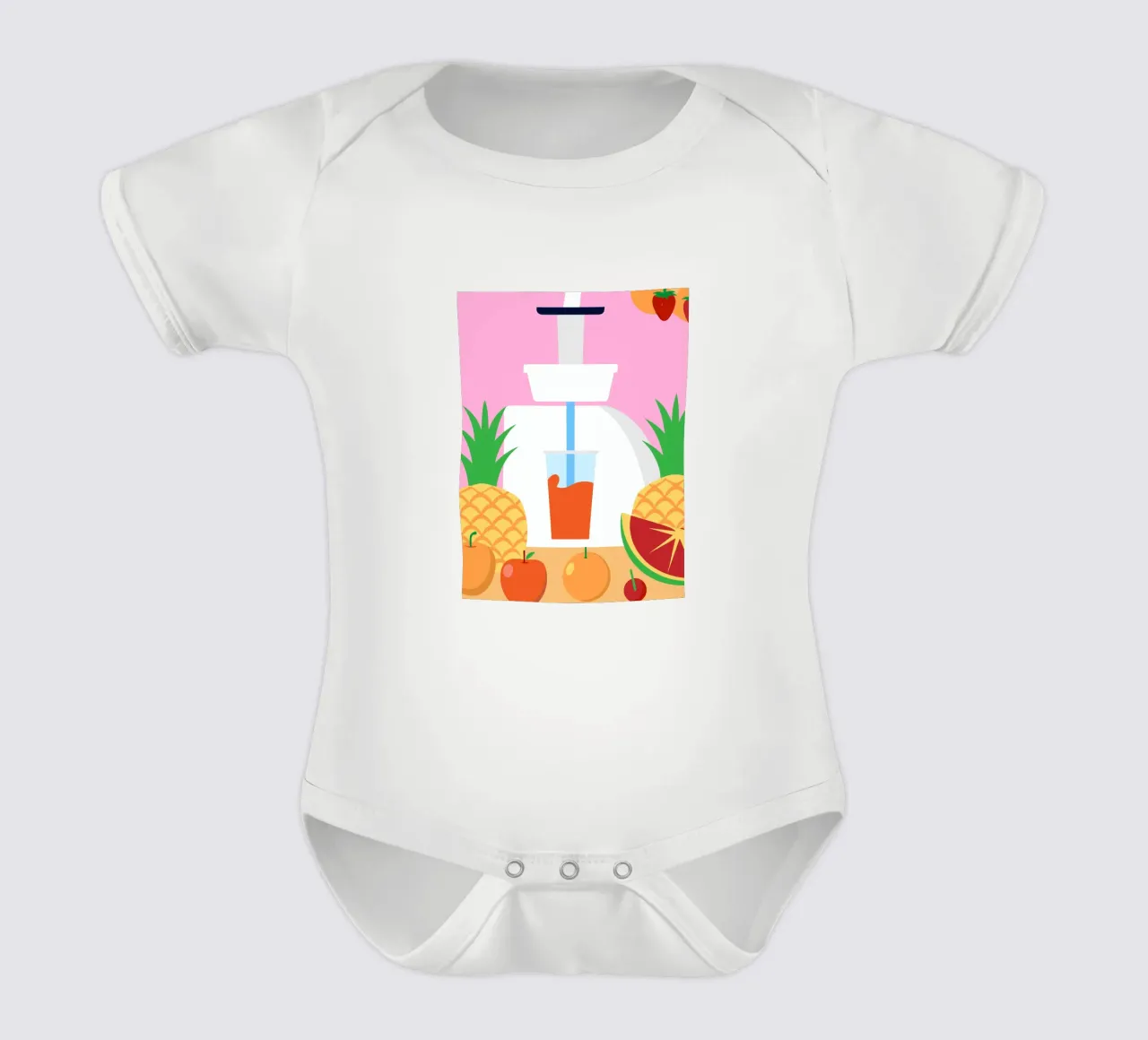 Macchina per succhi di frutta body neonato maniche corte da OFFICIAL FRUIT & VEGETABLES