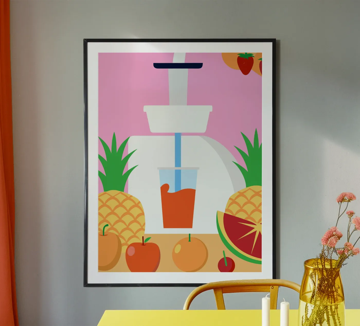 Vruchtensapmachine poster van OFFICIAL FRUIT & VEGETABLES