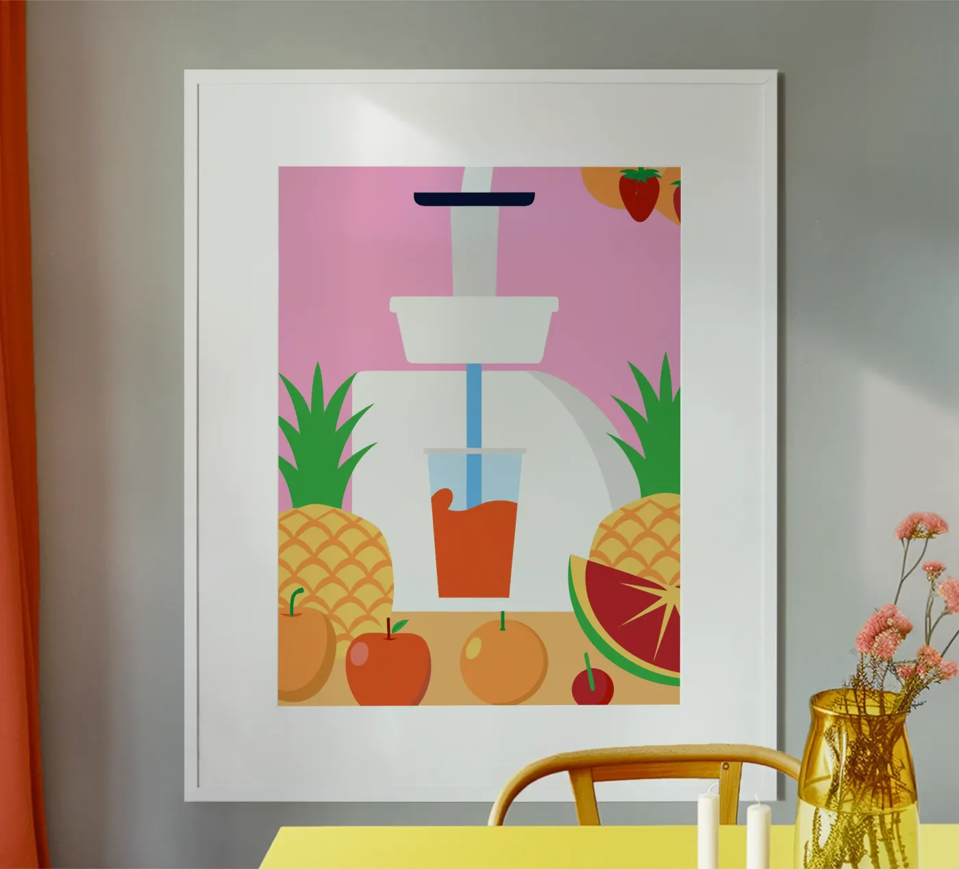Vruchtensapmachine poster van OFFICIAL FRUIT & VEGETABLES