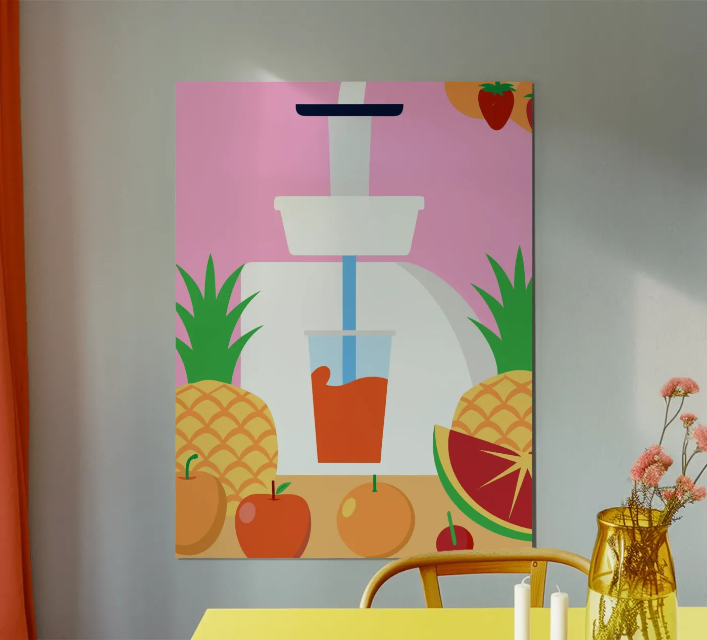 Vruchtensapmachine poster van OFFICIAL FRUIT & VEGETABLES
