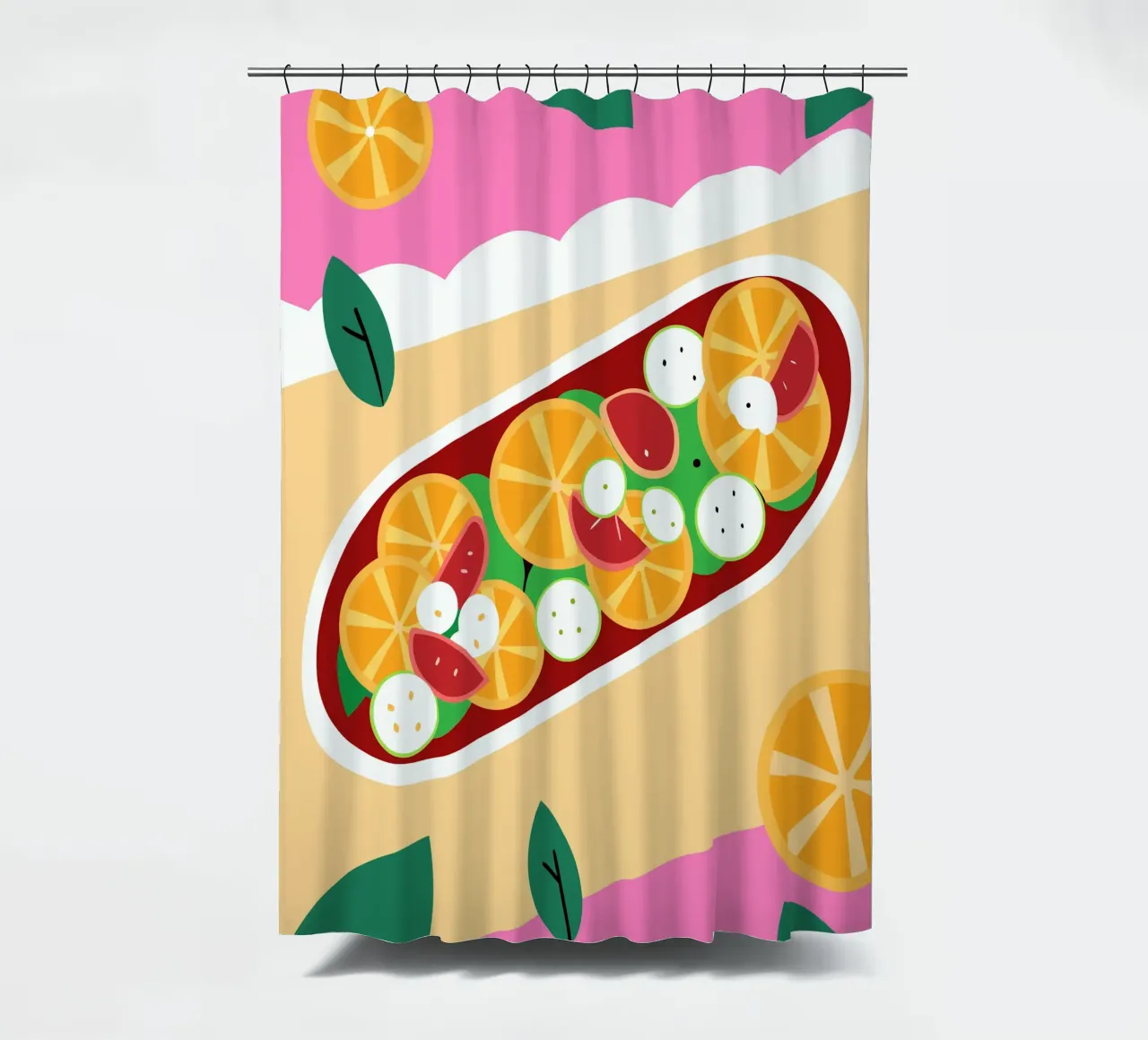 Insalata di frutta fresca tenda da doccia da OFFICIAL FRUIT & VEGETABLES
