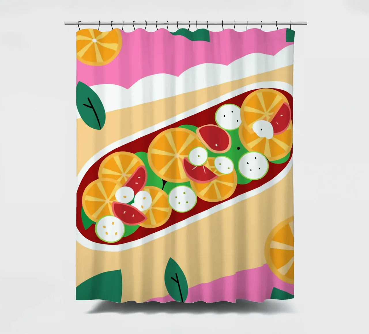 Insalata di frutta fresca tenda da doccia da OFFICIAL FRUIT & VEGETABLES