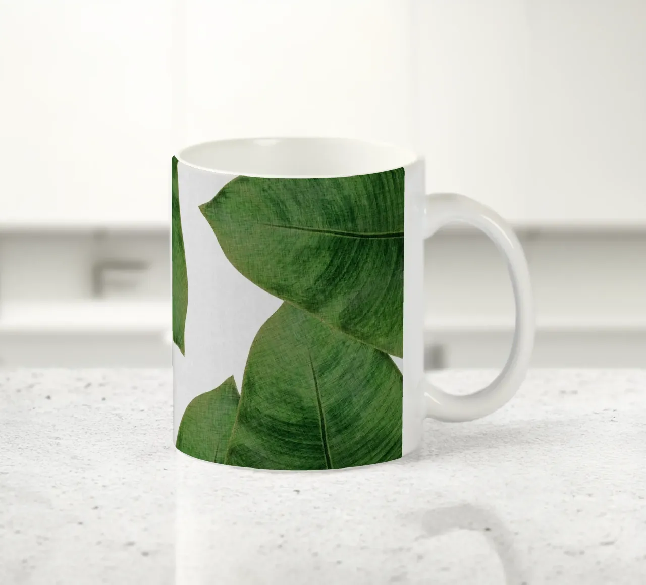 Foglia di banana II tazza in ceramica da Orara Studio