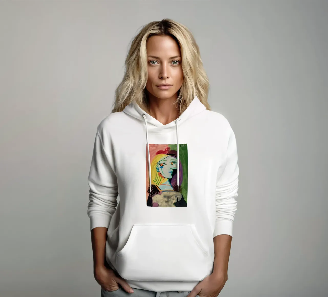 sguardo di una bella donna felpa con cappuccio da eternal nino