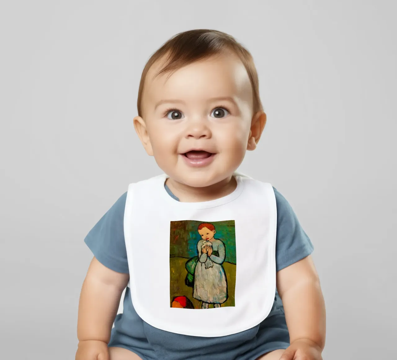 ritratto di un bambino grazioso bavaglino da eternal nino