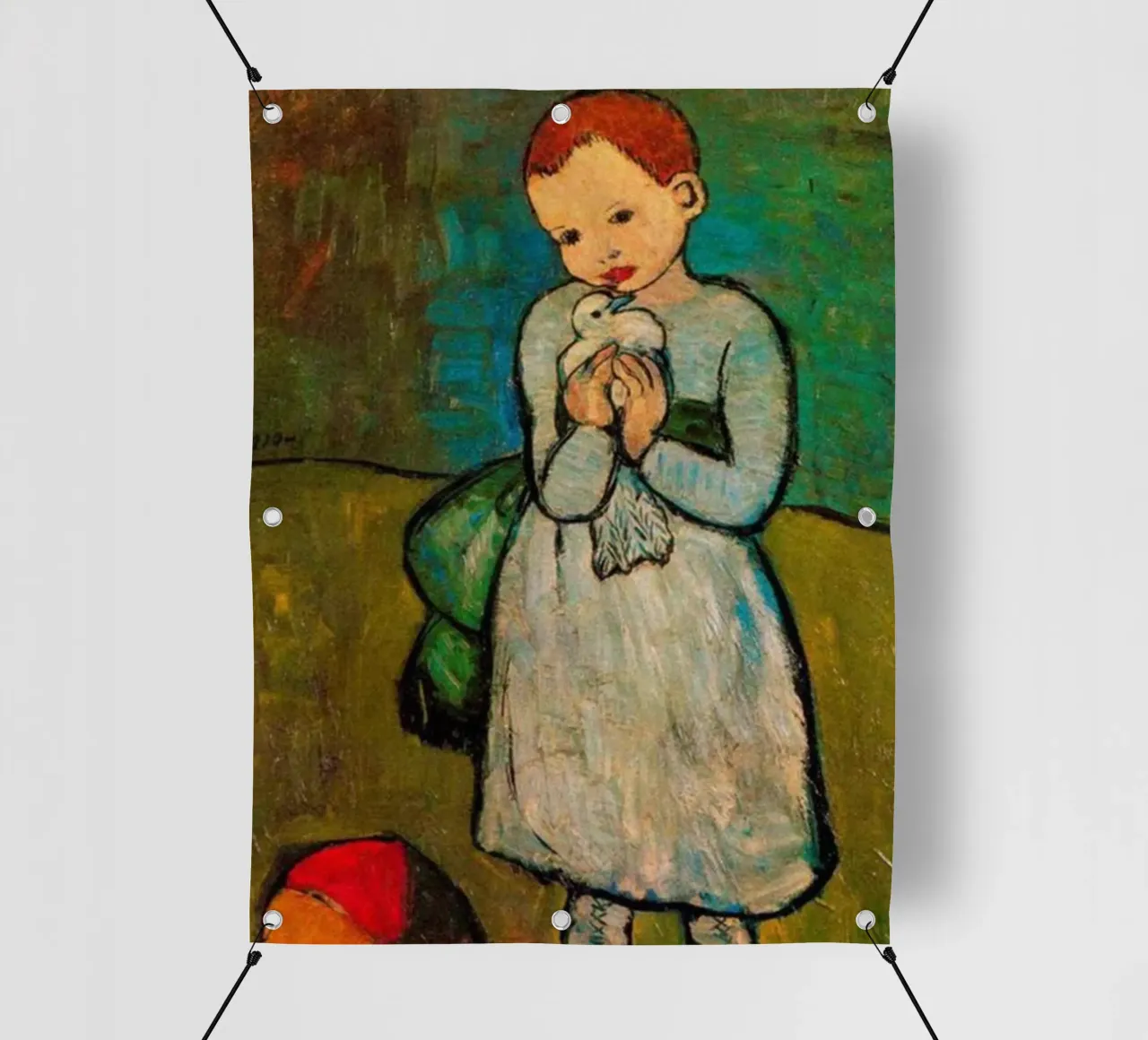 ritratto di un bambino grazioso telo in pvc da eternal nino