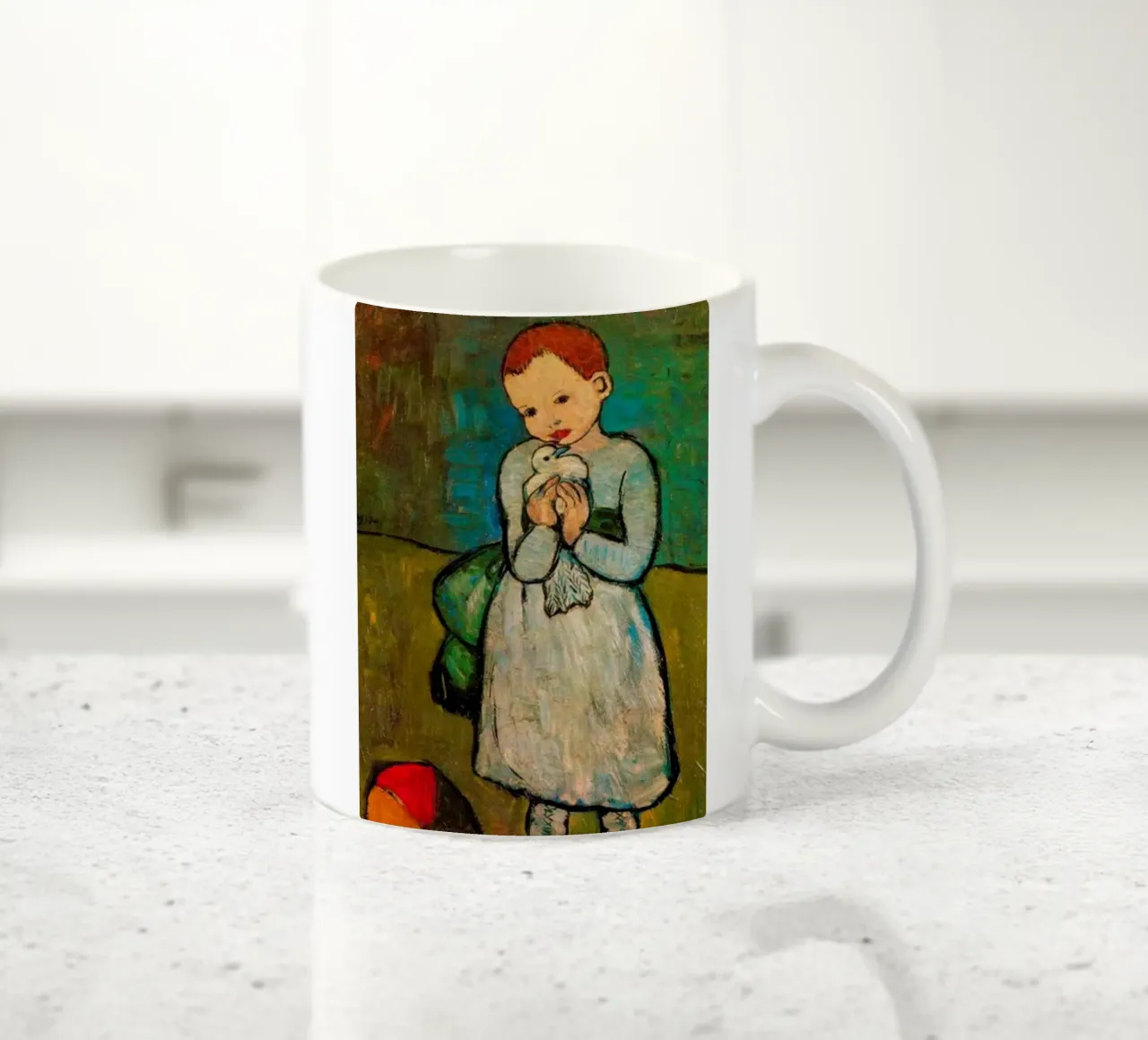 ritratto di un bambino grazioso tazza in ceramica da eternal nino
