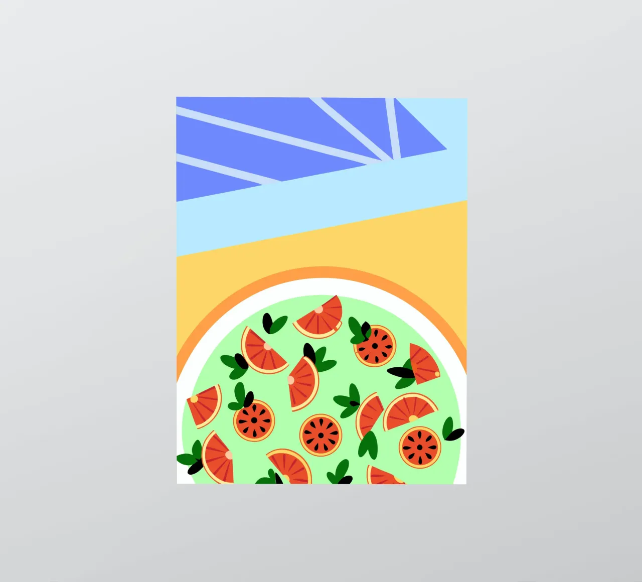 Fresh Grapefruit Salad Sticker von OFFICIAL FRUIT & VEGETABLES