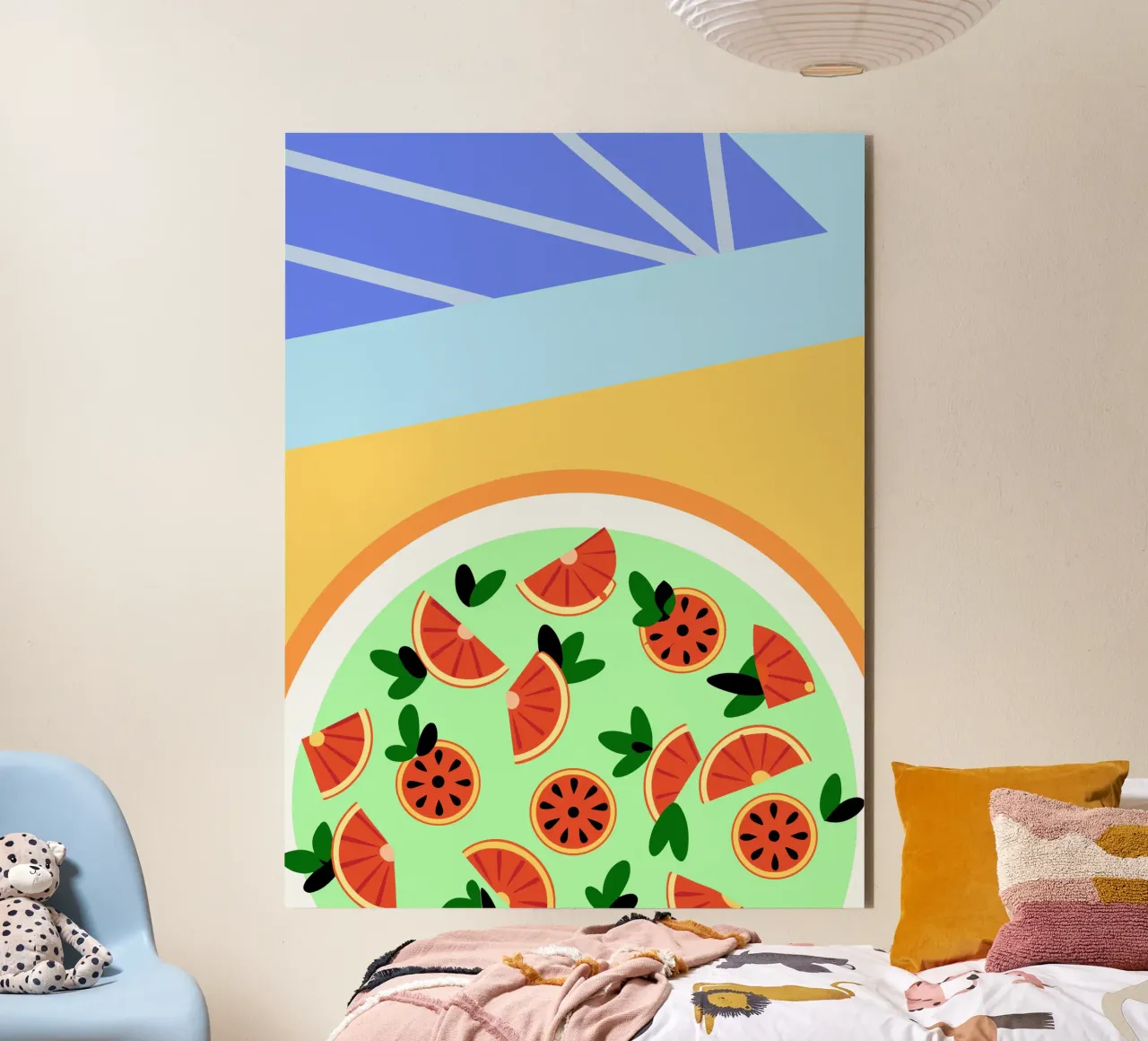 Fresh Grapefruit Salad Alu-Dibond von OFFICIAL FRUIT & VEGETABLES