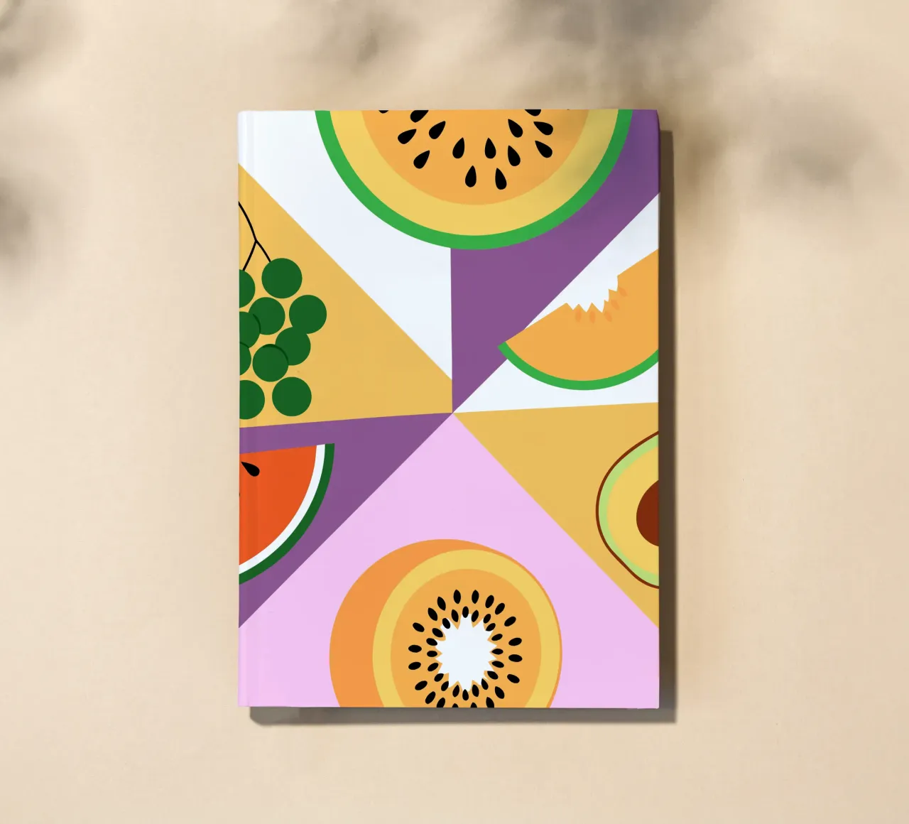 Frutta fresca geometrica diario da OFFICIAL FRUIT & VEGETABLES