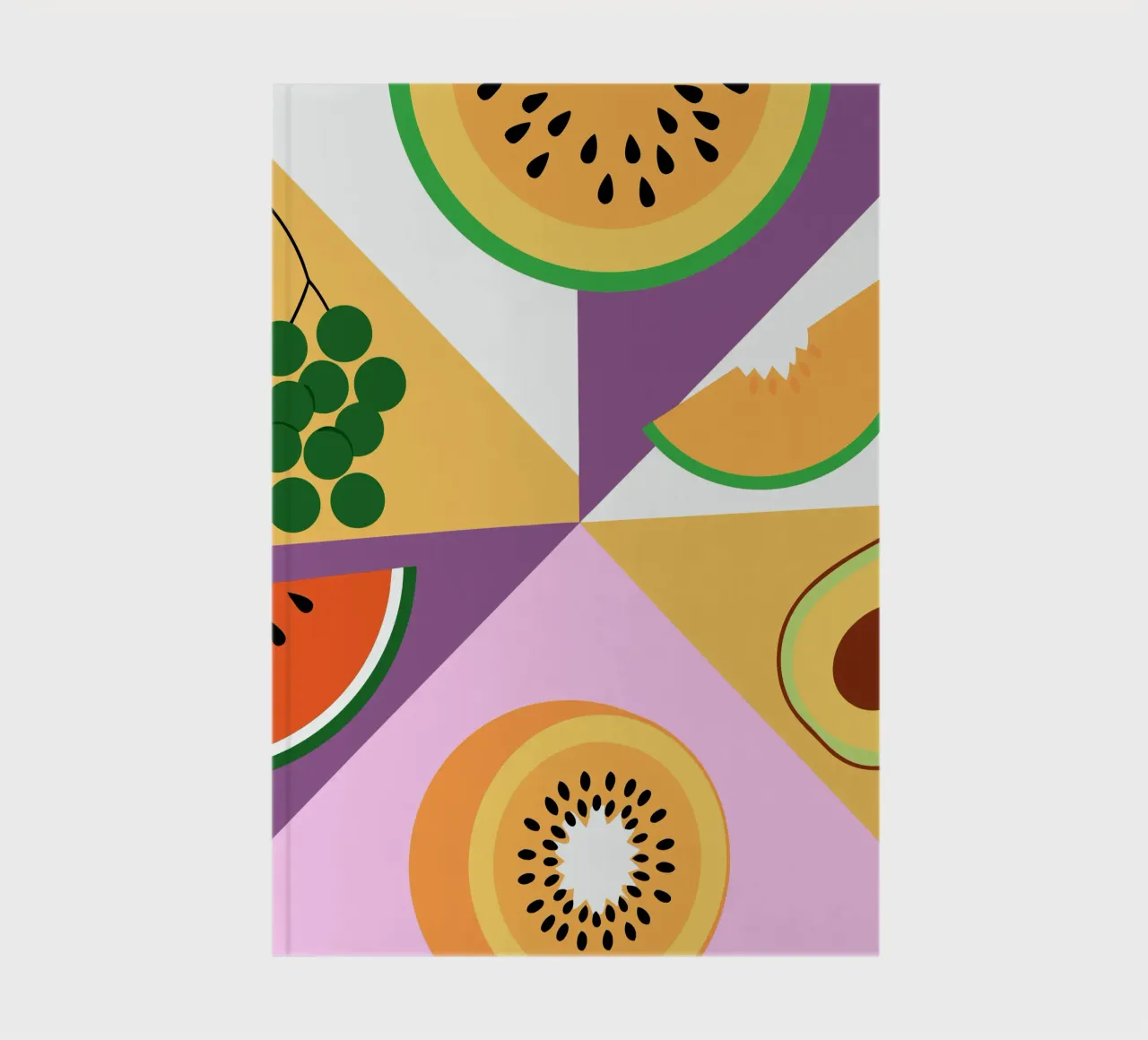 Frutta fresca geometrica diario da OFFICIAL FRUIT & VEGETABLES