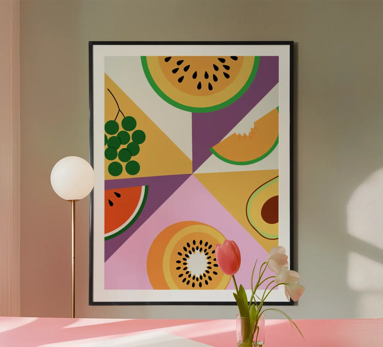 Frutta fresca geometrica poster da OFFICIAL FRUIT & VEGETABLES