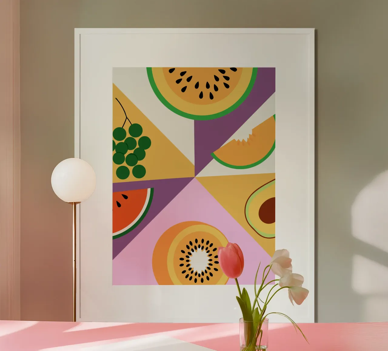Frutta fresca geometrica poster da OFFICIAL FRUIT & VEGETABLES
