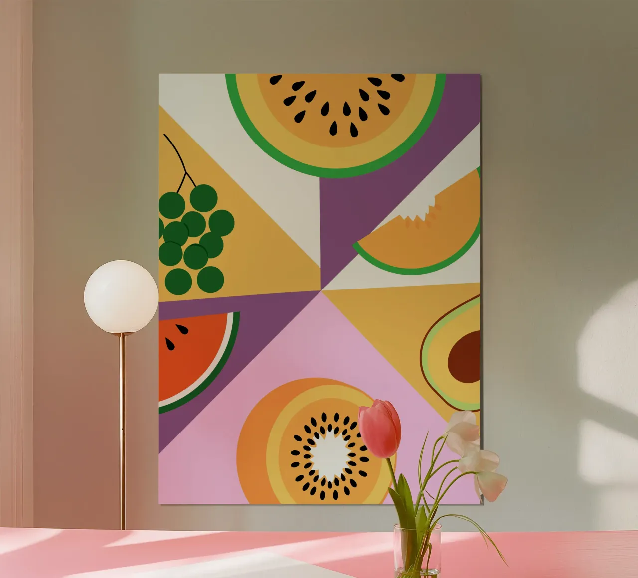 Frutta fresca geometrica poster da OFFICIAL FRUIT & VEGETABLES