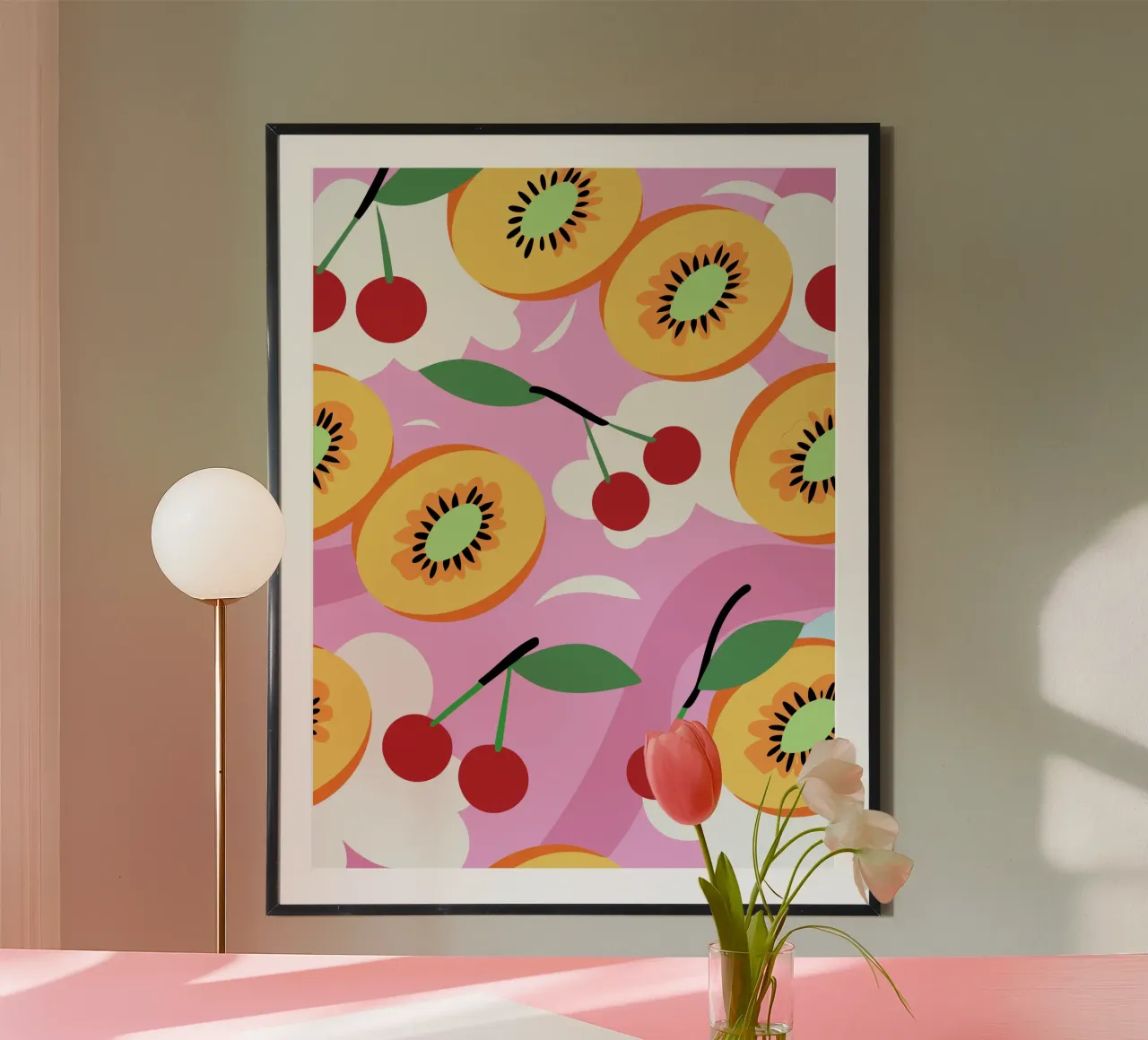 Fruit pattern poster de OFFICIAL FRUIT & VEGETABLES