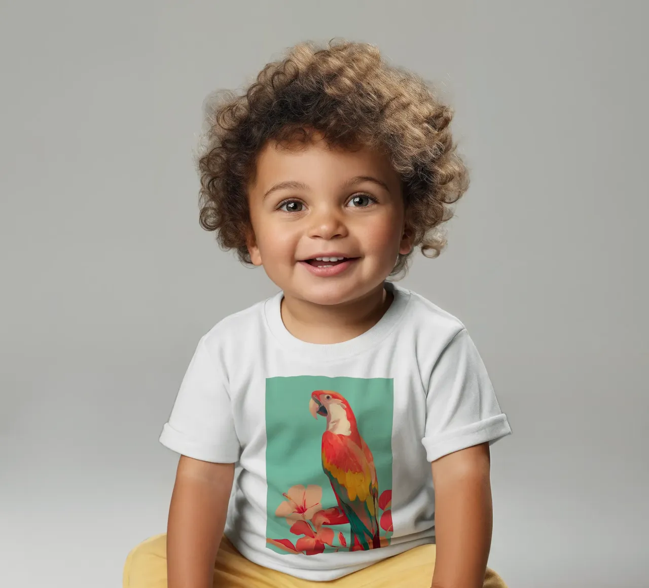 Hibiscus Song - The Tropical Parrot maglietta neonato da Luca