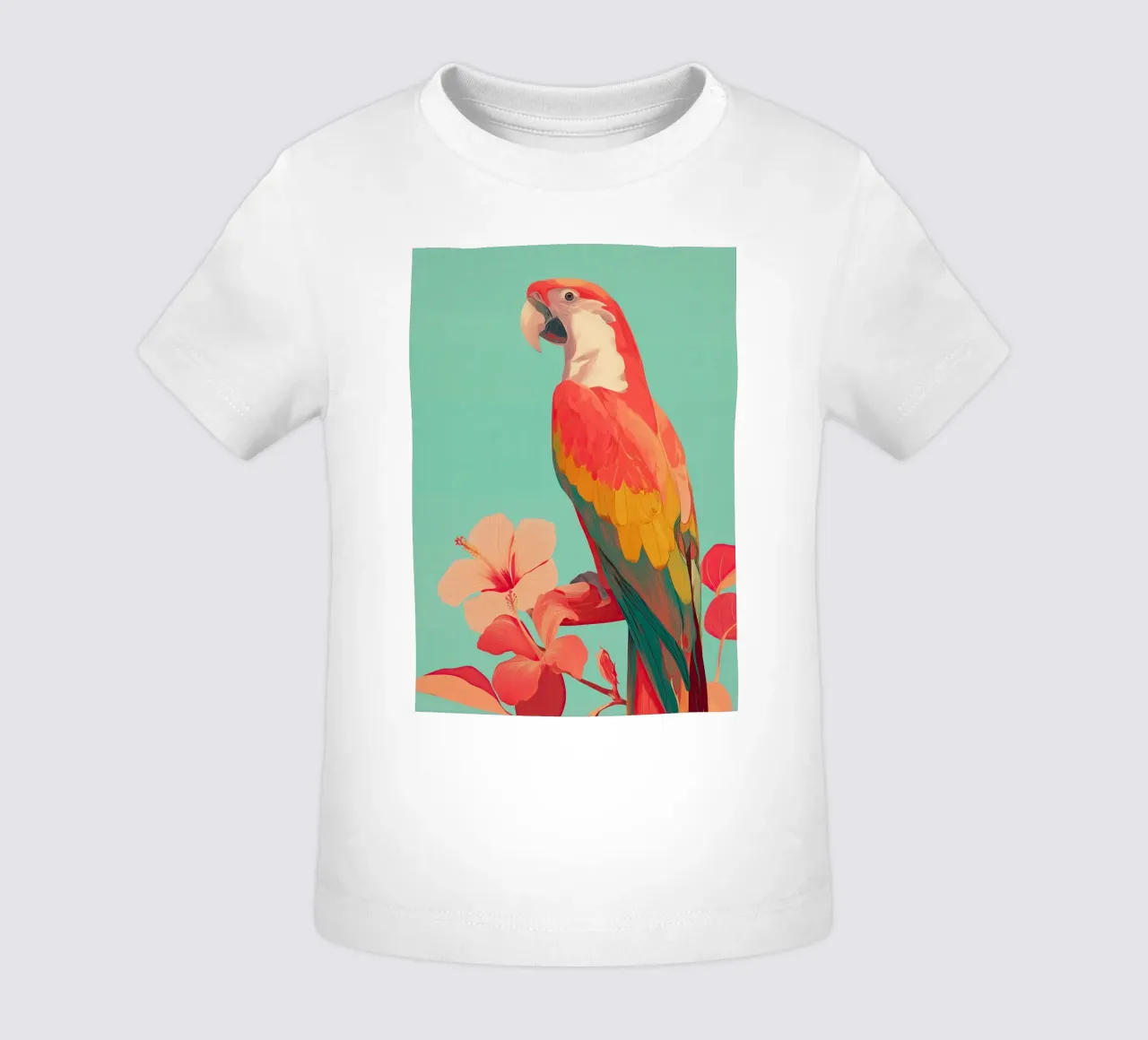Hibiscus Song - The Tropical Parrot maglietta neonato da Luca
