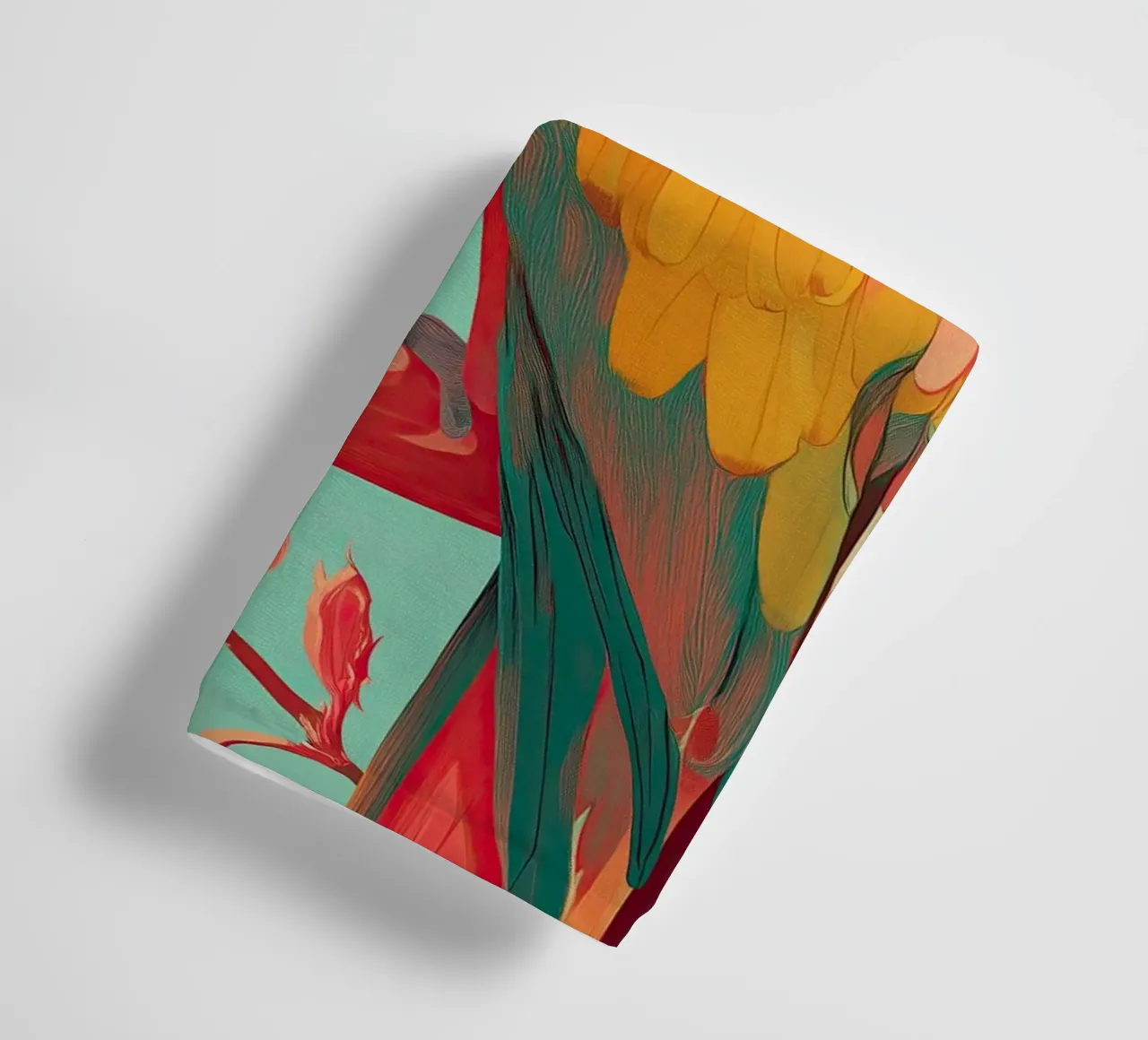 Hibiscus Song - The Tropical Parrot asciugamano da bagno da Luca