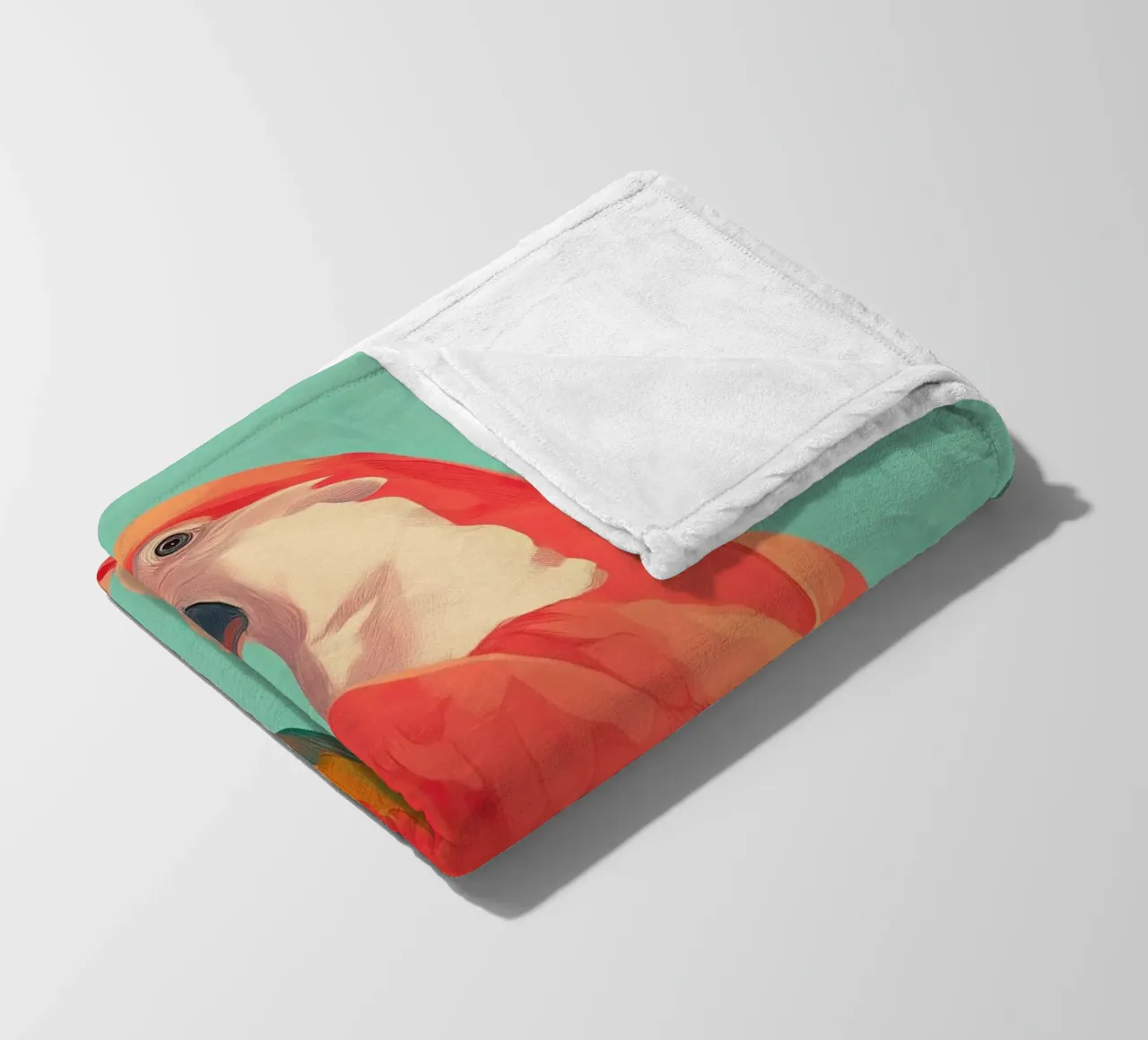 Hibiscus Song - The Tropical Parrot coperta in pile da Luca