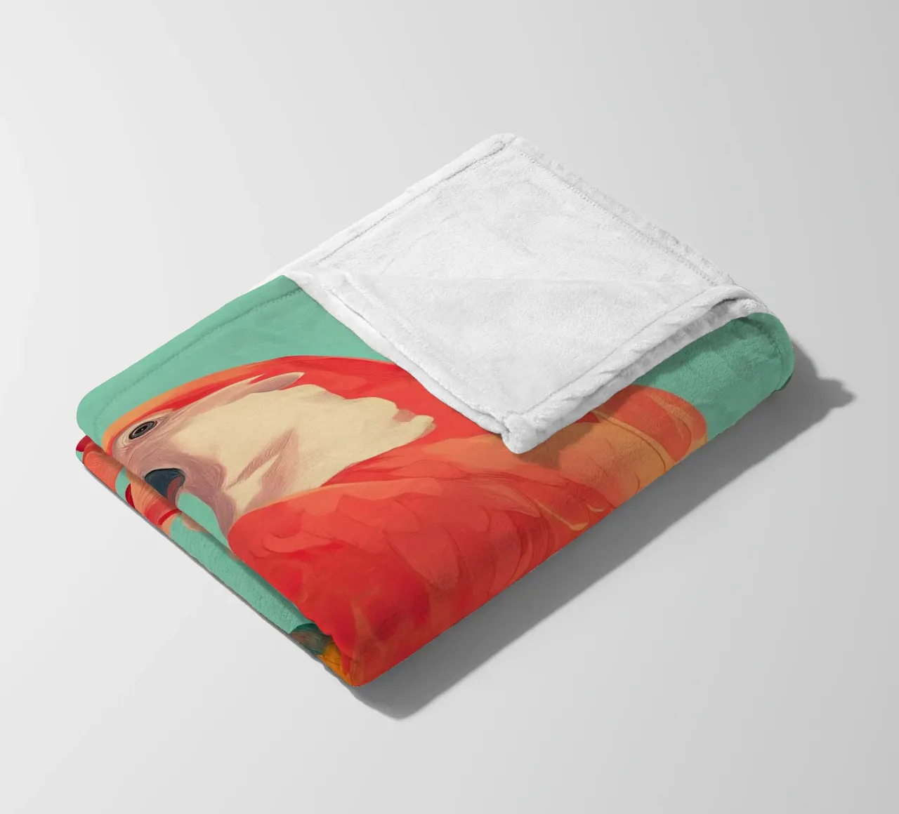 Hibiscus Song - The Tropical Parrot coperta in pile da Luca