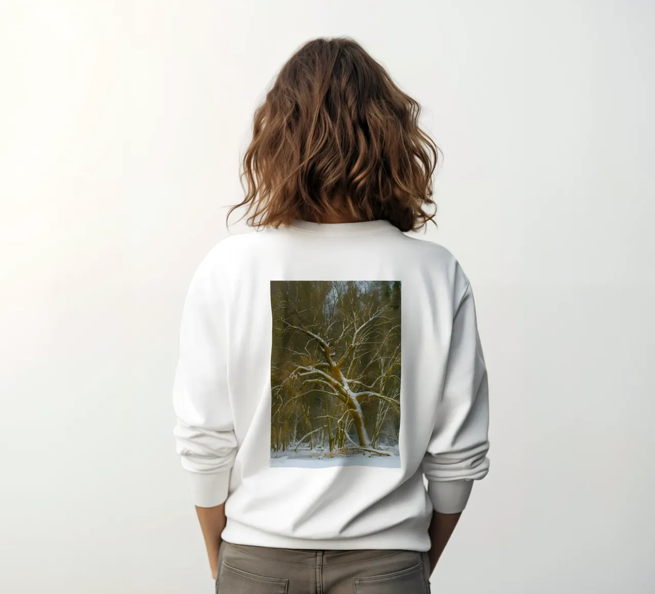 alberi secchi ai margini della foresta felpa da PASMING