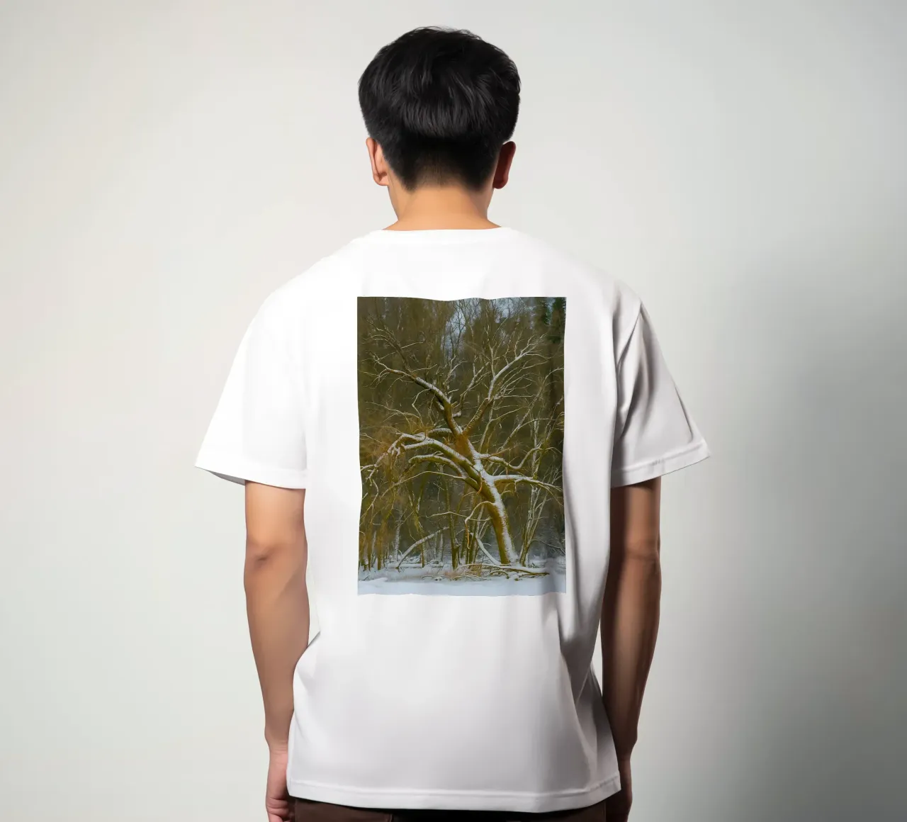 dry trees on the edge of the forest t-shirt by PASMING