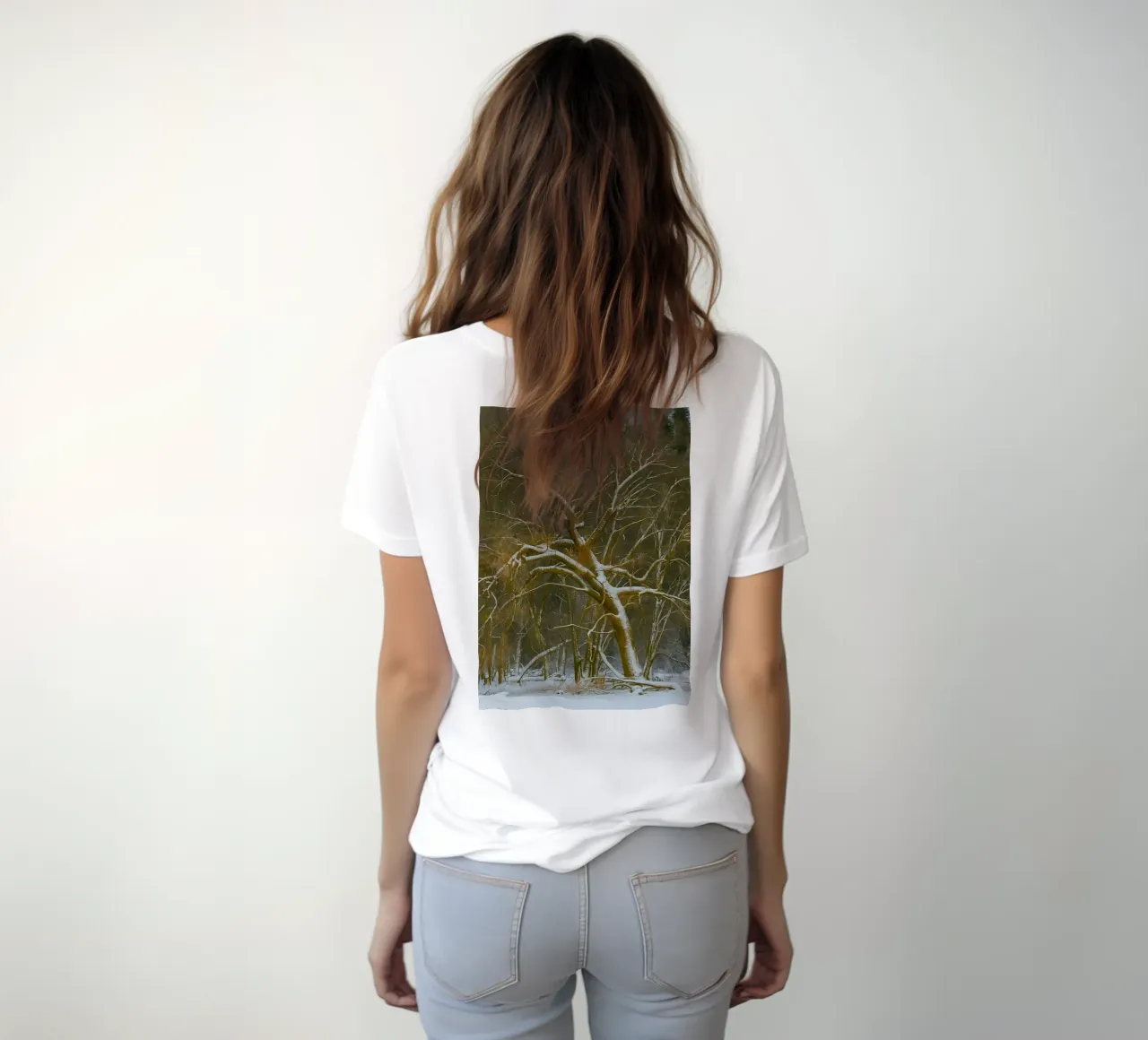 dry trees on the edge of the forest t-shirt by PASMING