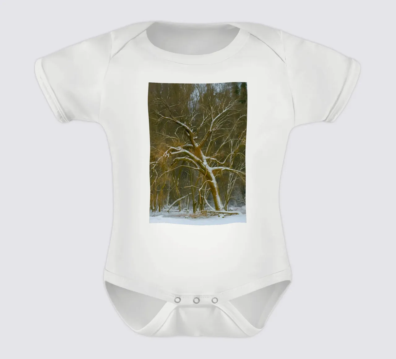 alberi secchi ai margini della foresta body neonato maniche corte da PASMING