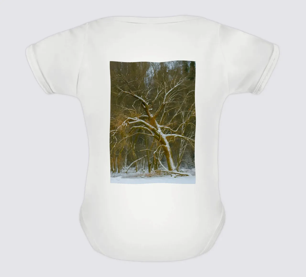 alberi secchi ai margini della foresta body neonato maniche corte da PASMING
