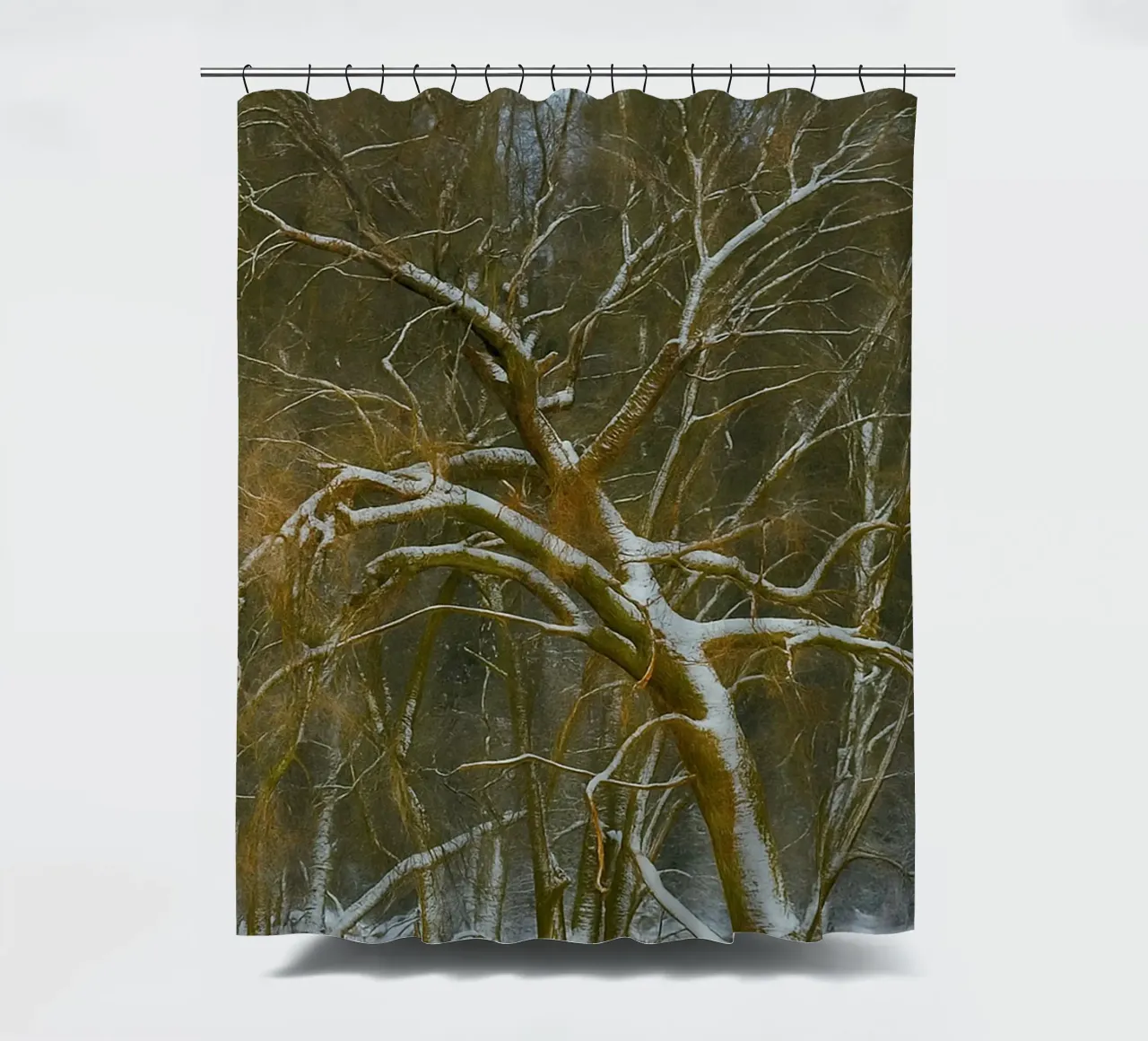 alberi secchi ai margini della foresta tenda da doccia da PASMING