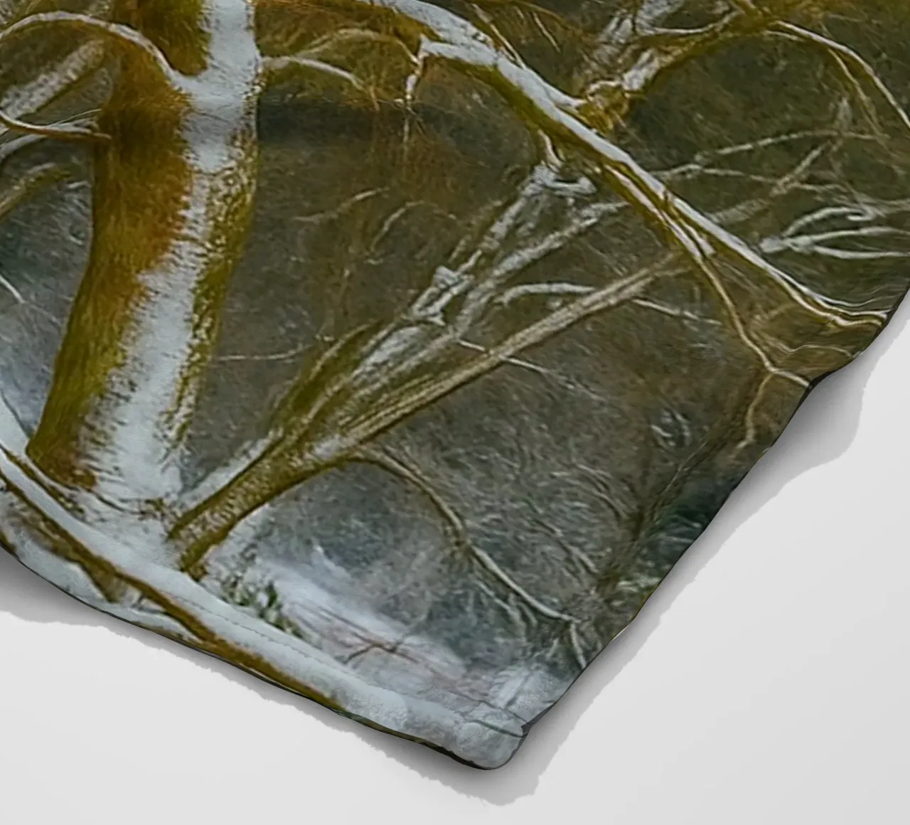dry trees on the edge of the forest fleece blanket by PASMING