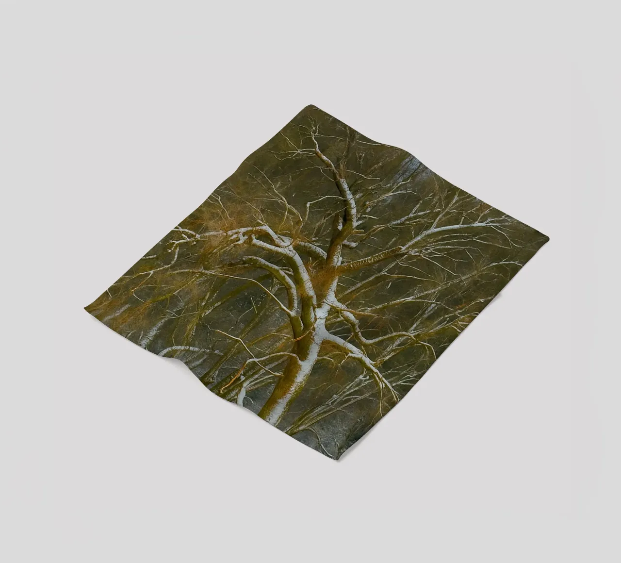 dry trees on the edge of the forest fleece blanket by PASMING