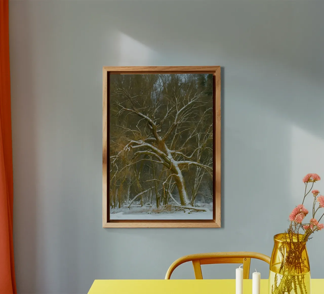 alberi secchi ai margini della foresta alluminio dibond da PASMING