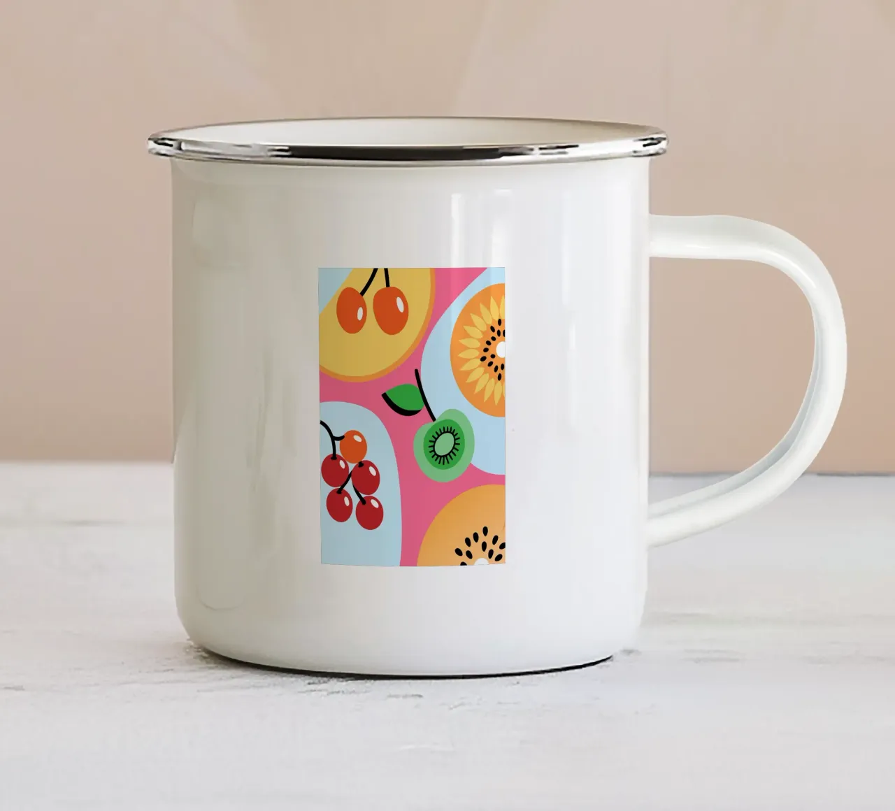 Frutta fresca tazza in smalto da OFFICIAL FRUIT & VEGETABLES