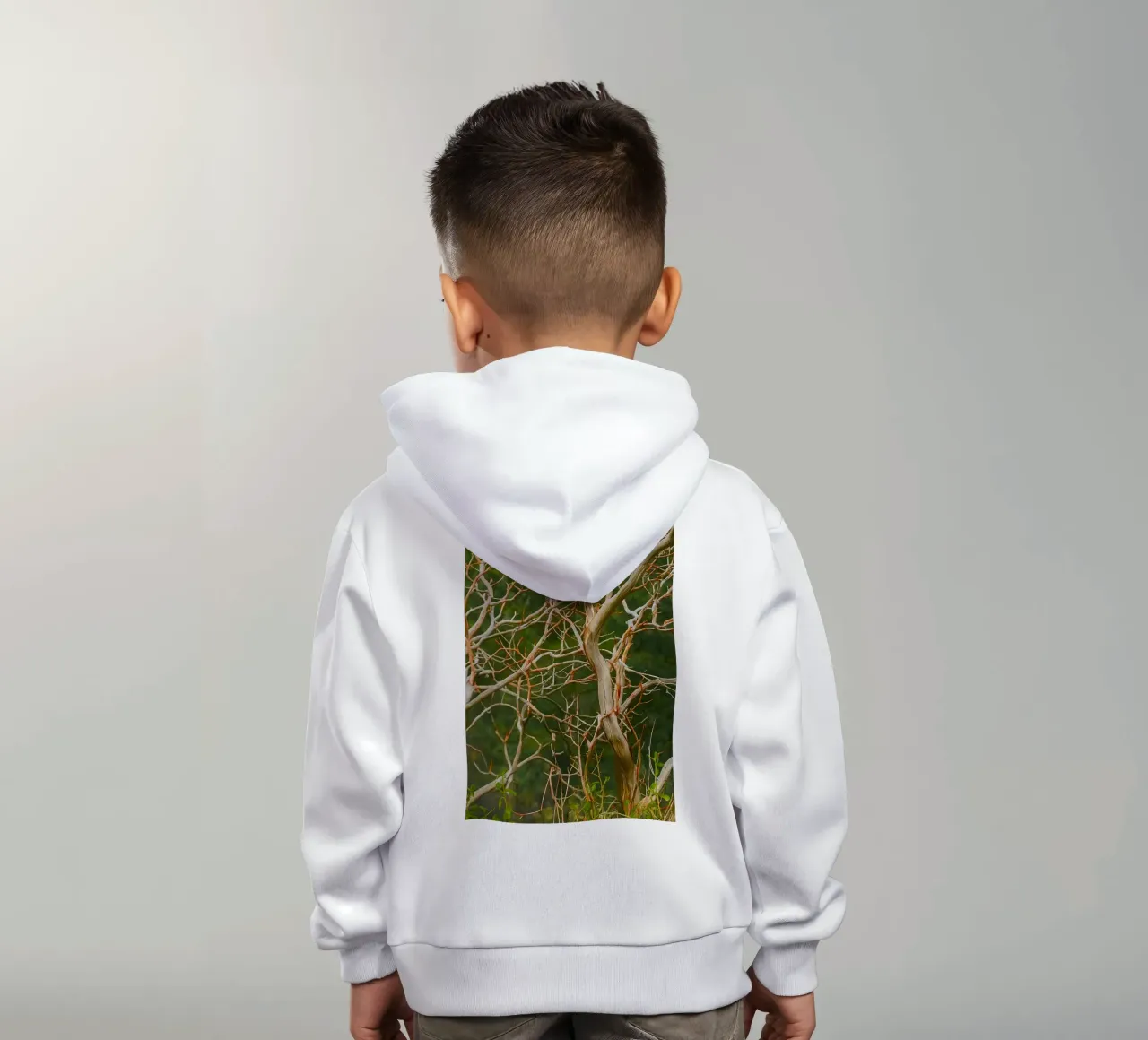 rami di alberi secchi felpa bambino con cappuccio da PASMING