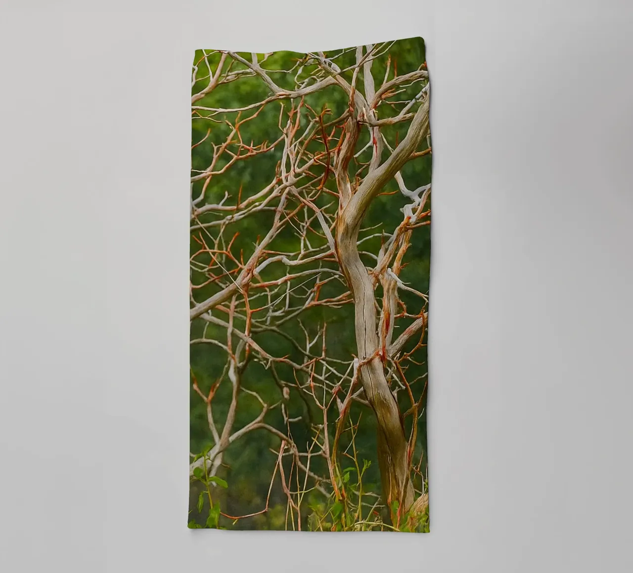 dry tree branches towel by PASMING