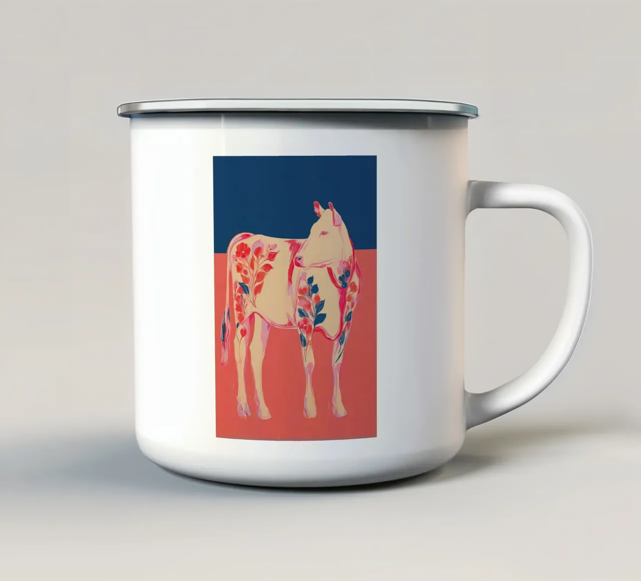 In Still Pastures tazza in smalto da Luca