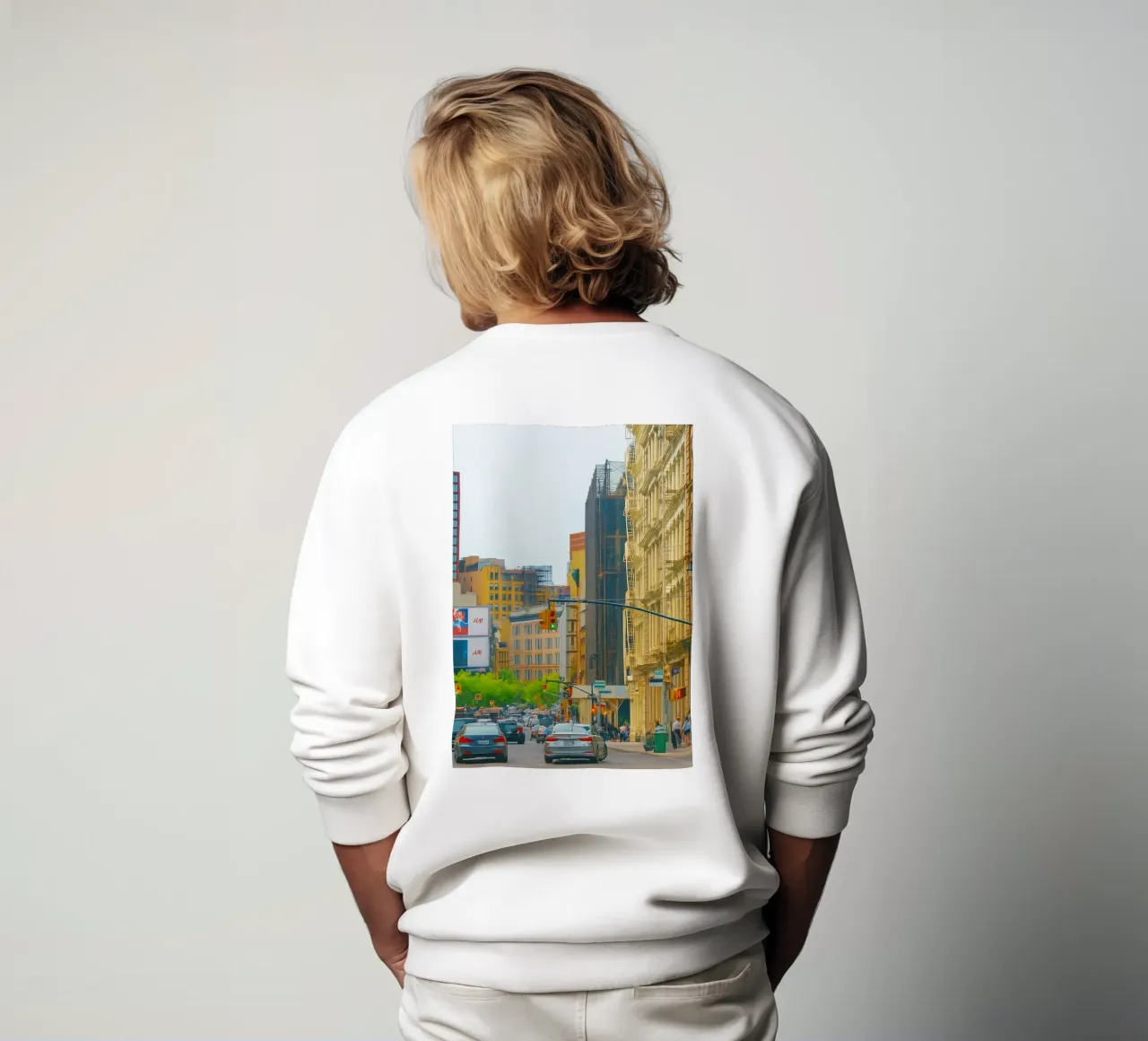 vista densa di una grande città felpa da PASMING