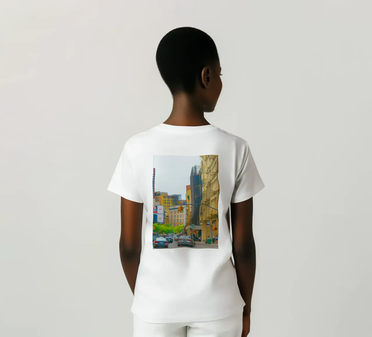vista densa di una grande città t-shirt da PASMING