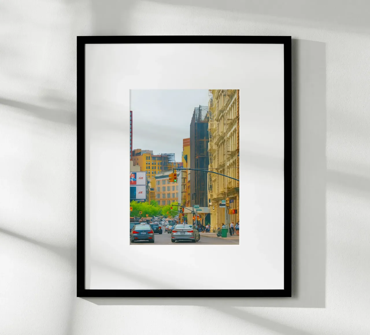 vista densa di una grande città carta hahnemühle da PASMING