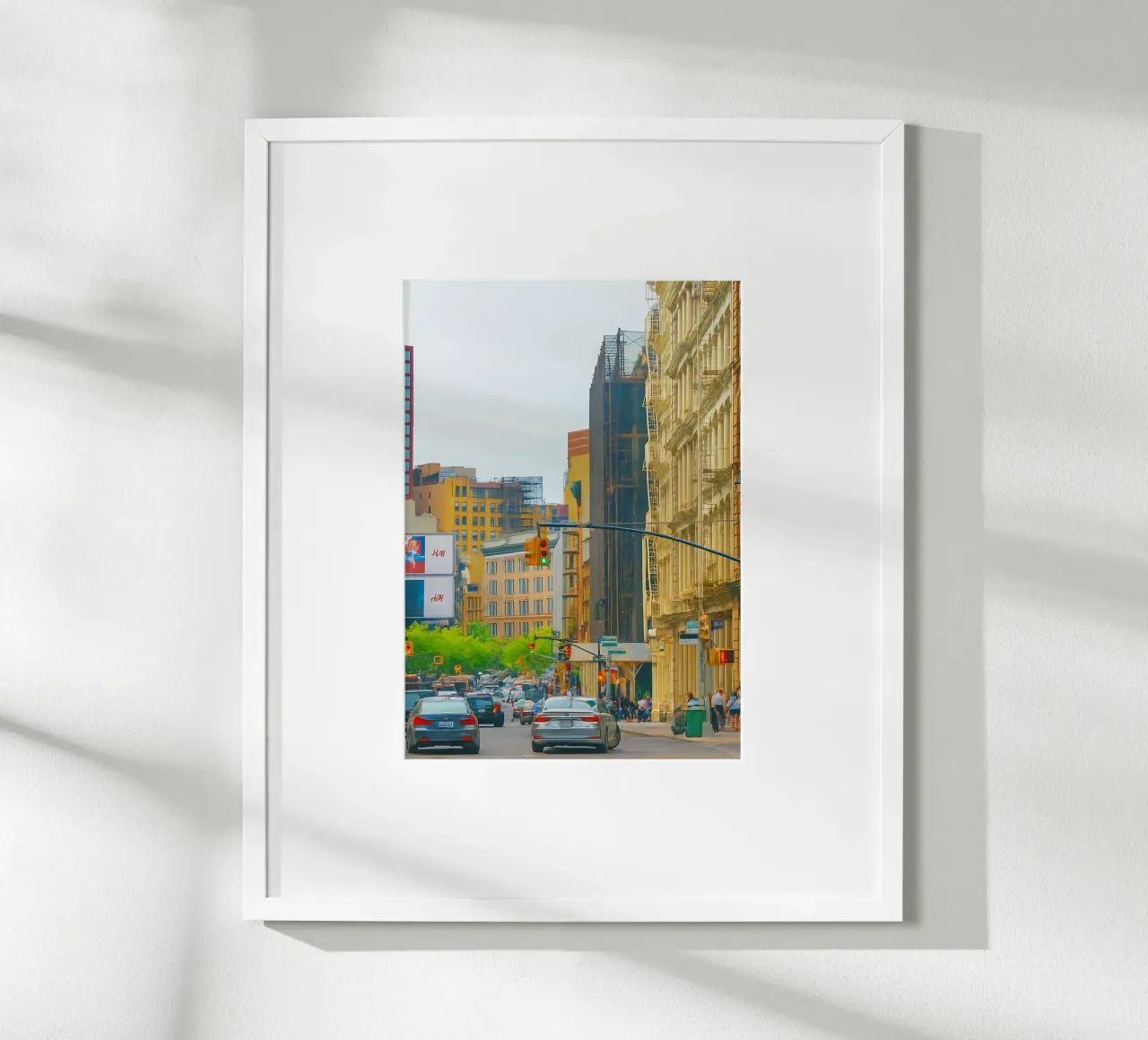 vista densa di una grande città carta hahnemühle da PASMING