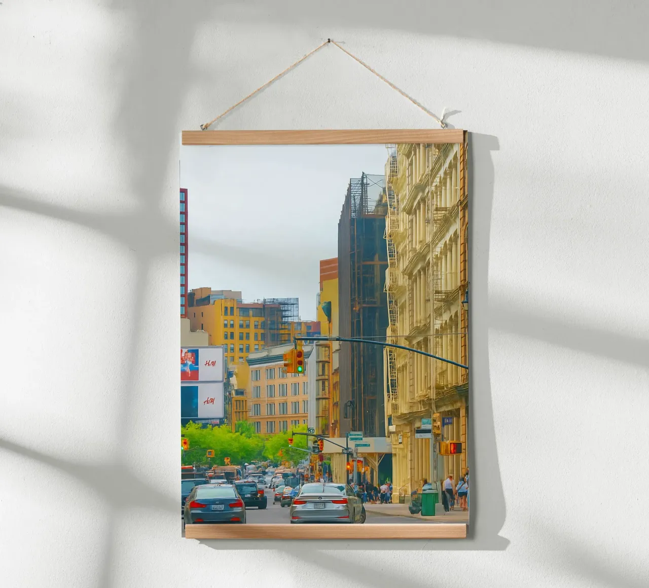 vista densa di una grande città carta hahnemühle da PASMING