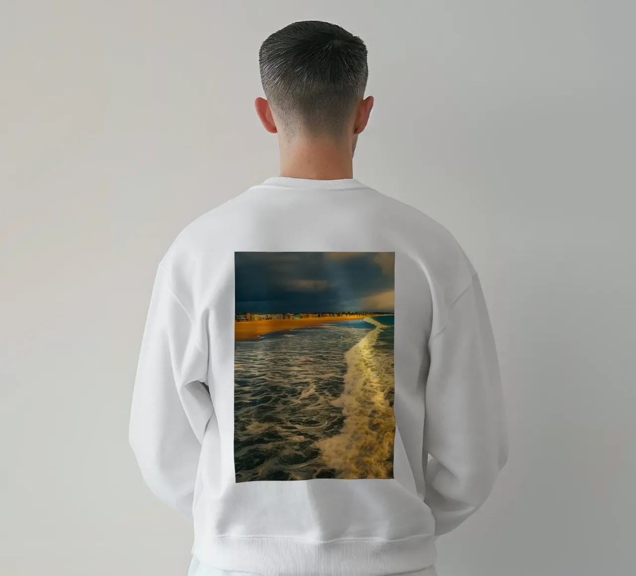 côte vue sur la plage sweat de PASMING