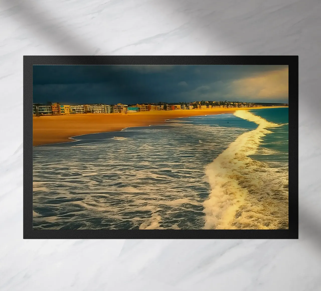 côte vue sur la plage paillasson de PASMING
