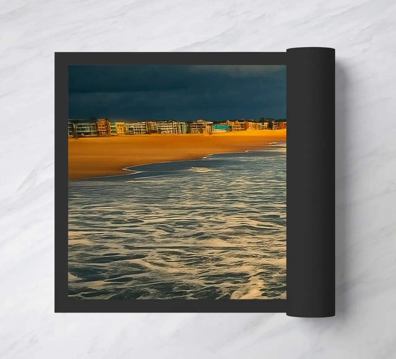 côte vue sur la plage paillasson de PASMING