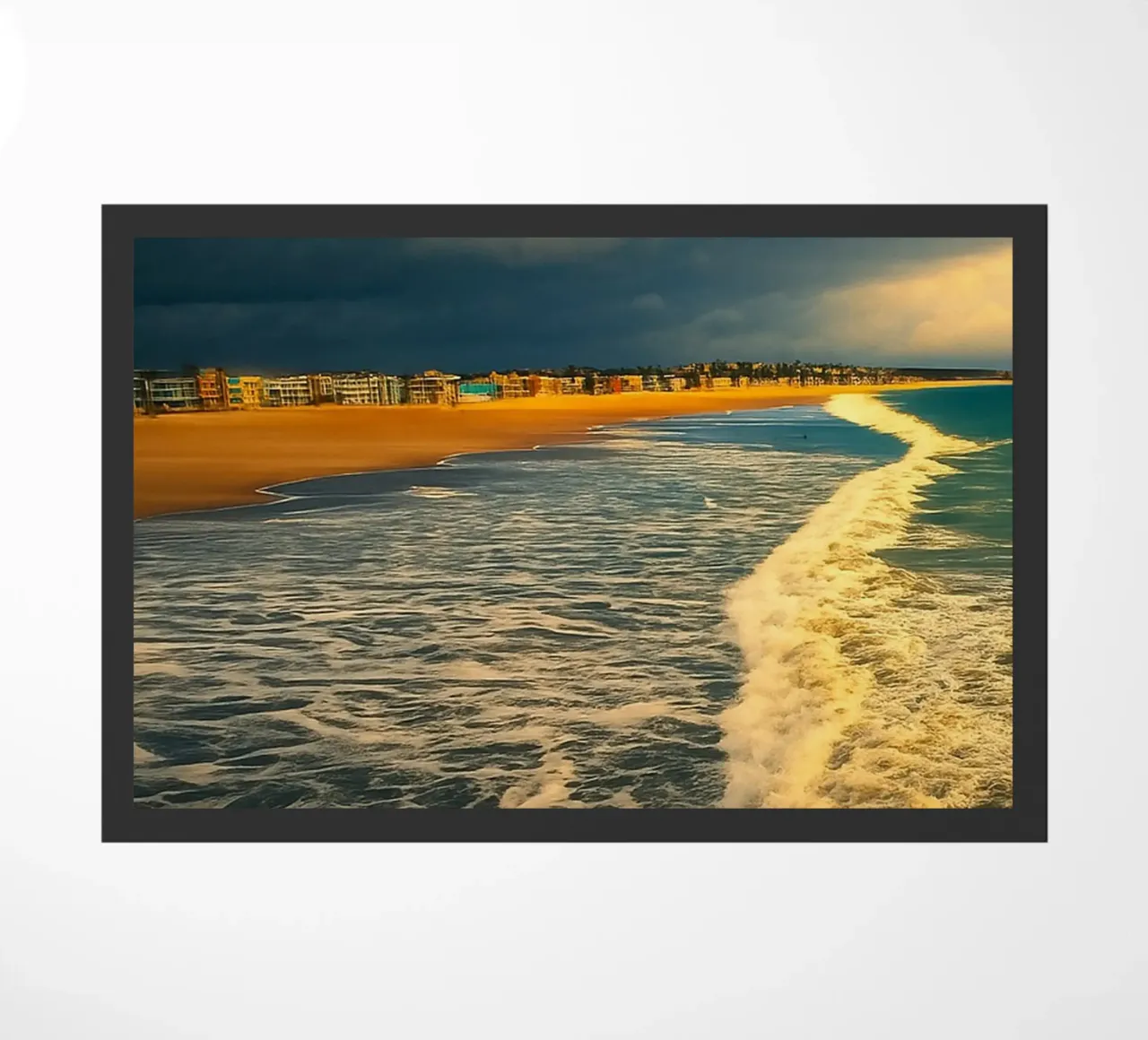 côte vue sur la plage paillasson de PASMING