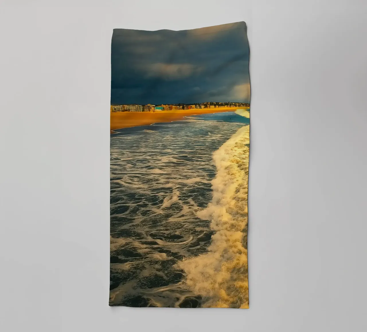 coast beach view towel by PASMING