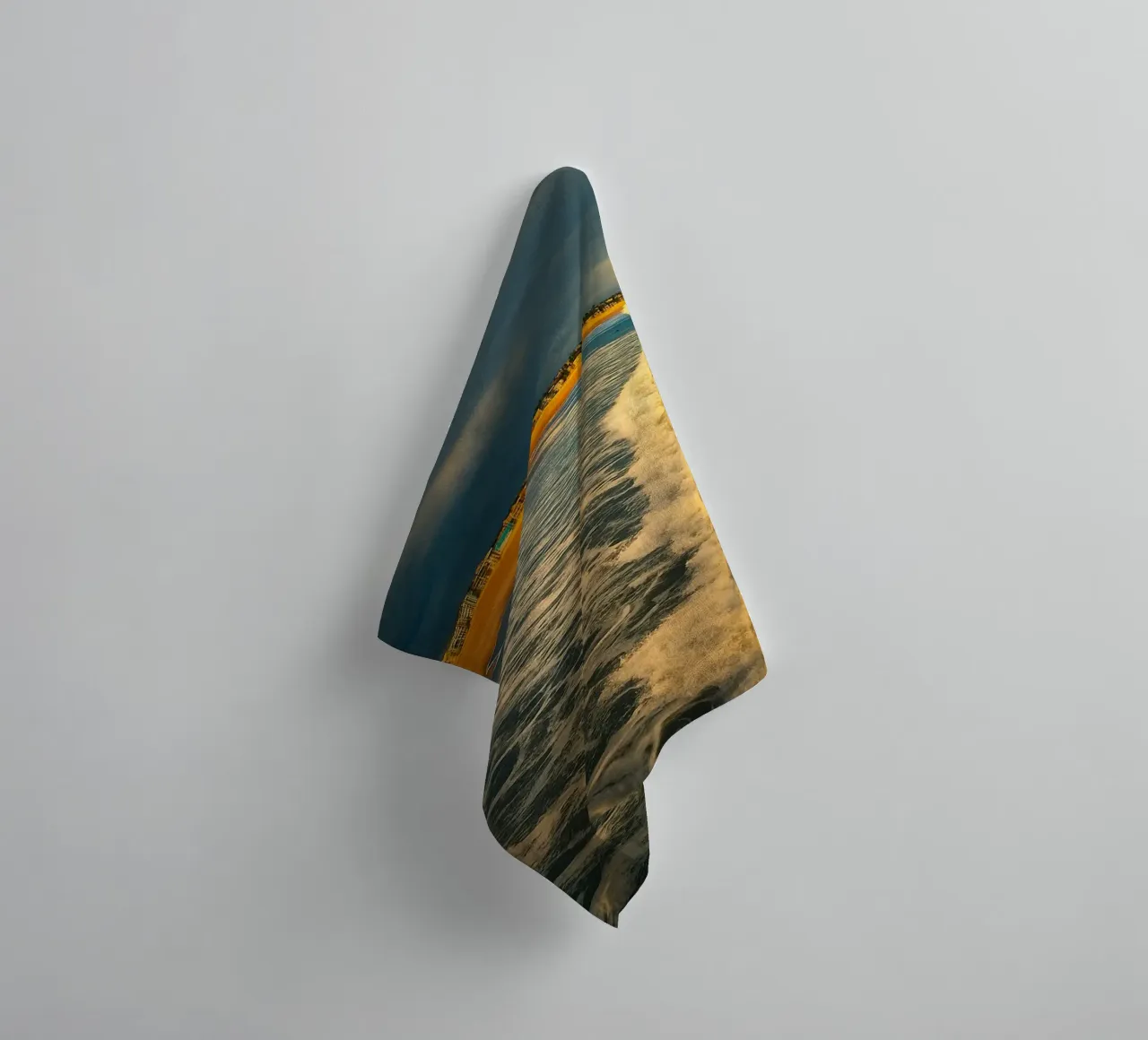 coast beach view towel by PASMING